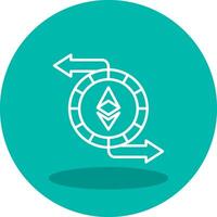 ethereum troca vetor ícone