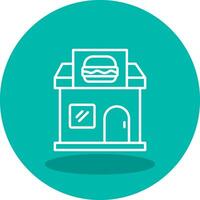 Comida fazer compras vetor ícone