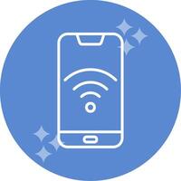 Smartphone Wi-fi vetor ícone