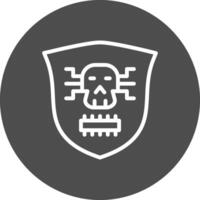 design de ícone criativo de malware vetor