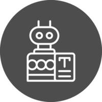 bots redação criativo ícone Projeto vetor