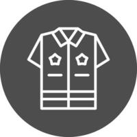 polícia uniforme criativo ícone Projeto vetor