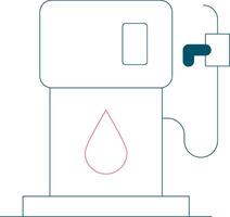 design de ícone criativo de posto de gasolina vetor