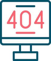 erro 404 criativo ícone Projeto vetor