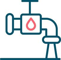 design de ícone criativo de torneira de água vetor