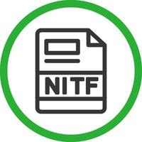 nitf criativo ícone Projeto vetor