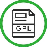 gpl criativo ícone Projeto vetor