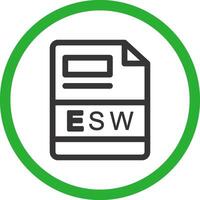 esw criativo ícone Projeto vetor