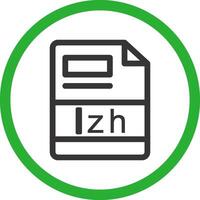 lzh criativo ícone Projeto vetor