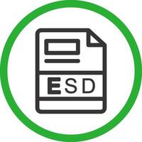 esd criativo ícone Projeto vetor