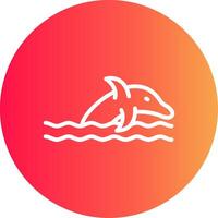 golfinho criativo ícone Projeto vetor