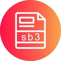 SB3 criativo ícone Projeto vetor