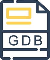 gdb criativo ícone Projeto vetor