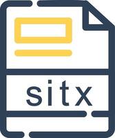 sitx criativo ícone Projeto vetor