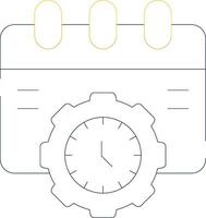 cronograma procedimento criativo ícone Projeto vetor