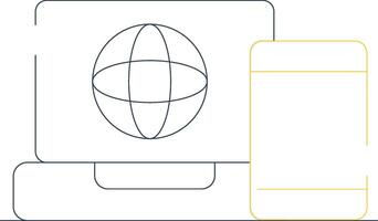 multi plataforma criativo ícone Projeto vetor