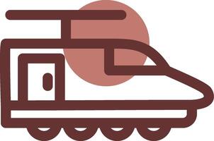 design de ícone criativo de trem elétrico vetor
