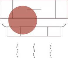 design de ícone criativo de detector de fumaça vetor