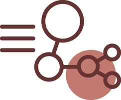 design de ícone criativo de estrutura molecular vetor