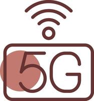 5g rede criativo ícone Projeto vetor