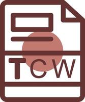 tcw criativo ícone Projeto vetor