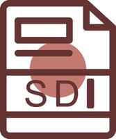 sdi criativo ícone Projeto vetor