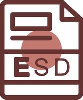 esd criativo ícone Projeto vetor