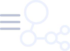 design de ícone criativo de estrutura molecular vetor