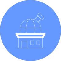 design de ícone criativo do observatório vetor