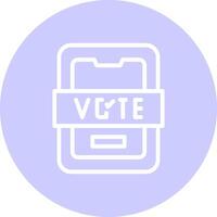 votar design de ícone criativo vetor