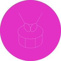 design de ícone criativo de tambor vetor
