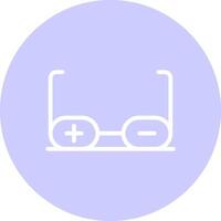 médico óculos criativo ícone Projeto vetor