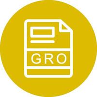 gro criativo ícone Projeto vetor