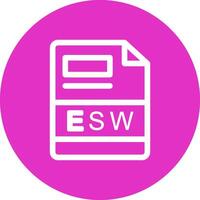 esw criativo ícone Projeto vetor