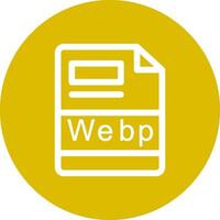 webp criativo ícone Projeto vetor