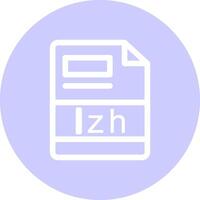 lzh criativo ícone Projeto vetor