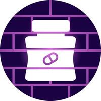 design de ícone criativo de medicina vetor