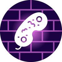 design de ícone criativo de bactérias vetor