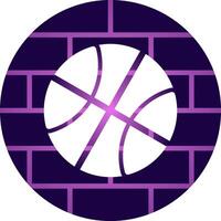 design de ícone criativo de basquete vetor