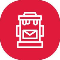 design de ícone criativo de caixa postal vetor
