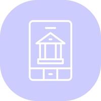 bancário aplicativo criativo ícone Projeto vetor