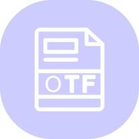 otf criativo ícone Projeto vetor