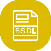 bsdl criativo ícone Projeto vetor