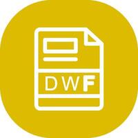 dwf criativo ícone Projeto vetor