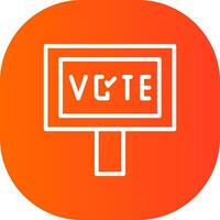 votar design de ícone criativo vetor