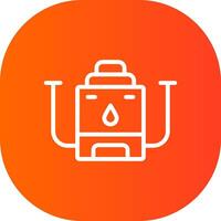 design de ícone criativo de caldeira de água vetor