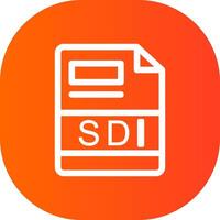 sdi criativo ícone Projeto vetor