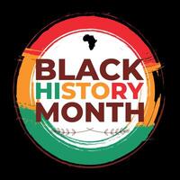 Preto história mês fundo com africano cultural padrões vetor ilustração
