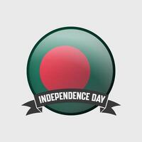 Bangladesh volta independência dia crachá vetor