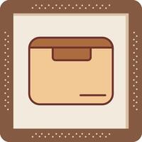 ícone de vetor de caixa de entrega